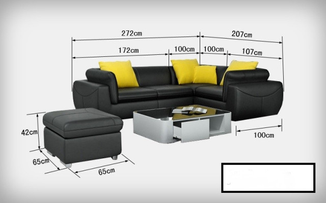 Canapé en cuir avec USB Salon en coin Suite d'angle Eck Design Canapé moderne F3014C