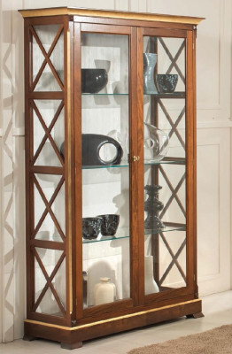 Vitrine en bois massif Armoire en verre Vitrine en bois massif Meuble de salon Buffet nouveau