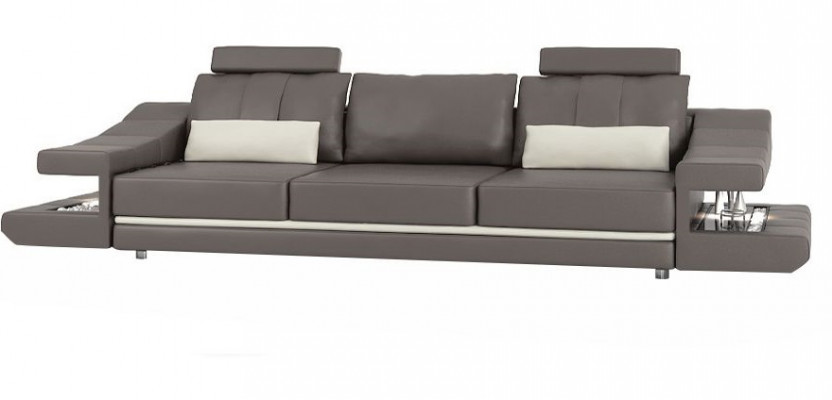 Canapé design de luxe moderne 3 places en tissu marron pour canapés d'angle