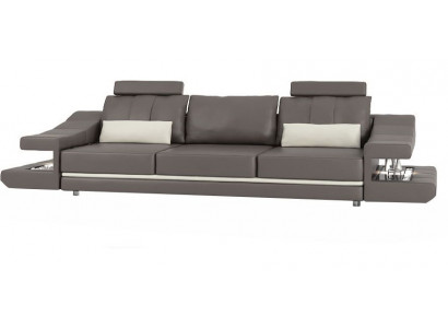 Canapé design de luxe moderne 3 places en tissu marron pour canapés d'angle