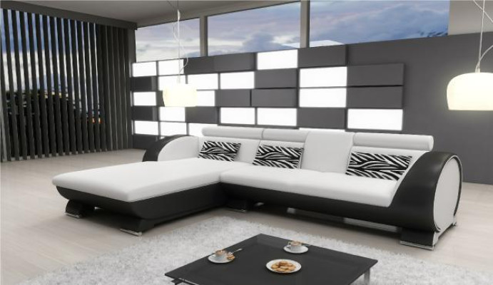 CANAPÉ EN CUIR Canapé d'angle Ensemble de canapés CANAPÉ DESIGN BAR FONCTION SOFA avec USB Rembourrage
