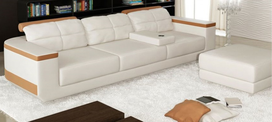 Canapé 3 places en tissu Canapés Canapé Rembourrage Canapé de luxe Style moderne Grand canapé xxl