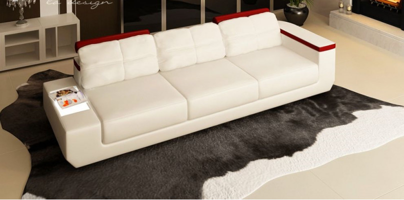 Canapé 3 places en tissu Canapés Canapé Rembourrage Canapé de luxe Style moderne Grand canapé xxl