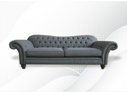 Grands canapés rembourrés Chesterfield Design Luxe Sofa 4 places Canapés en textile.