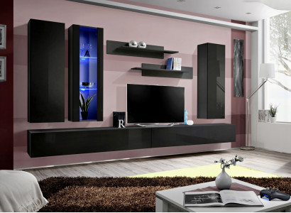 TV Lowboard Etagère murale moderne Design du salon Mobilier Unité murale Meubles