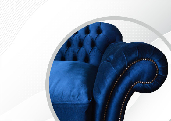 Canapé XXL Big Sofa Chesterfield 240cm Canapé 4 places en cuir rembourré