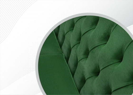 Meubles design Chesterfield de haute qualité Trois places en tissu d'ameublement