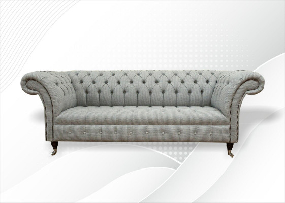 Chesterfield 3 places canapé design canapés rembourrage tissus textiles