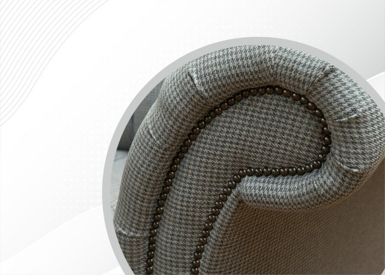 Chesterfield 3 places canapé design canapés rembourrage tissus textiles