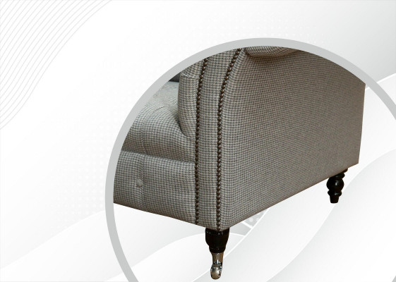 Chesterfield 3 places canapé design canapés rembourrage tissus textiles