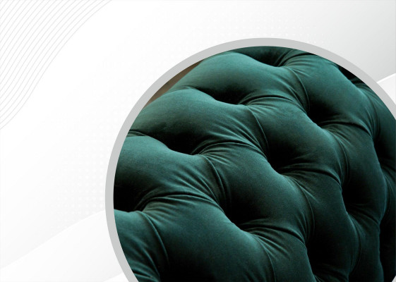 Canapé classique Chesterfield Chesterfield Rembourrage de canapé Canapés Velours 3 places Chester