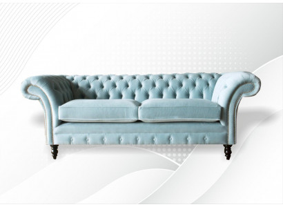 Canapé Chesterfield en cuir, canapé classique 3 places