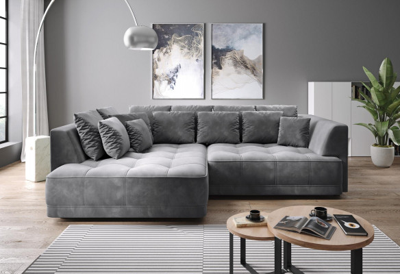 Canapé Textile Paysage vivant Canapé d'angle Canapés Canapé Rembourrage Canapé d'angle Meubles Forme en L