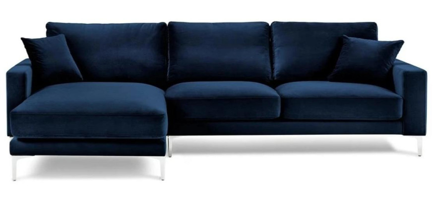 Canapé d'angle bleu Canapé paysager Canapé d'angle Rembourrage Italien Design de meubles