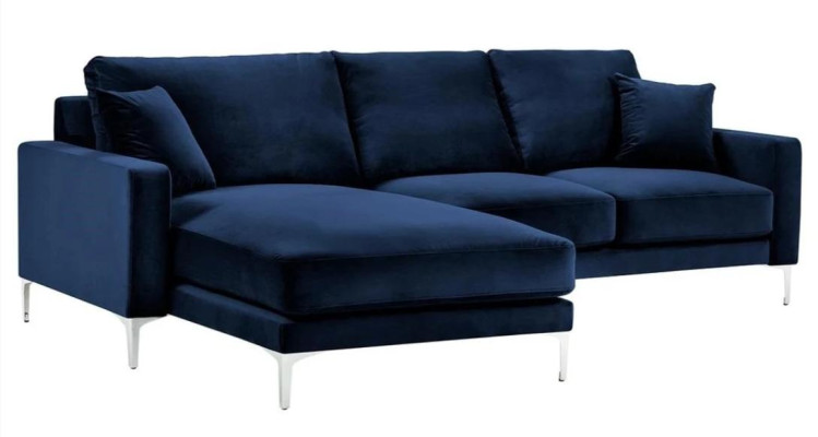 Canapé d'angle bleu Canapé paysager Canapé d'angle Rembourrage Italien Design de meubles