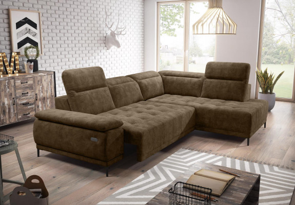 Paysage de vie Suite Design Canapé Tissu Automatique Canapé d'angle en forme de L Divan