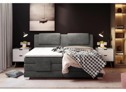 Design textile de lit en double de luxe Matelas de hotel à ressorts pour lit matrimonial chambre.