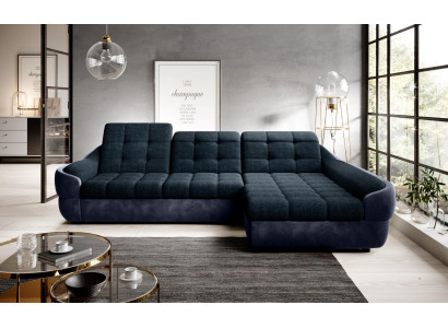 Canapé d'angle Canapé Sofa Rembourrage Paysage de vie Canapé d'angle en cuir Suite en L-forme nouveau