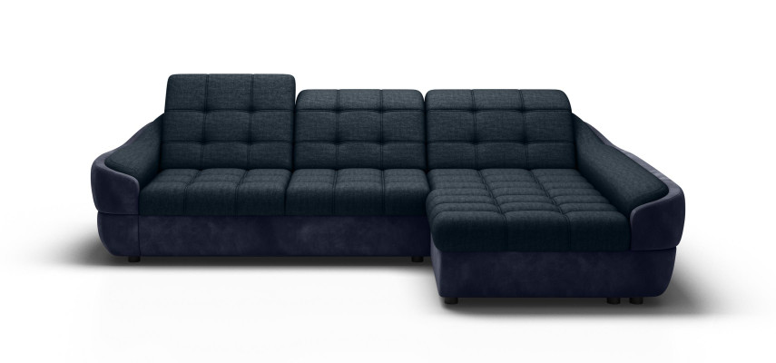 Canapé d'angle Canapé Sofa Rembourrage Paysage de vie Canapé d'angle en cuir Suite en L-forme nouveau