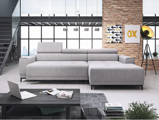 Designer Fabric L-Form Couch Living Landschaft Ecksofa Sofa Moderndesign Sofa Stoff