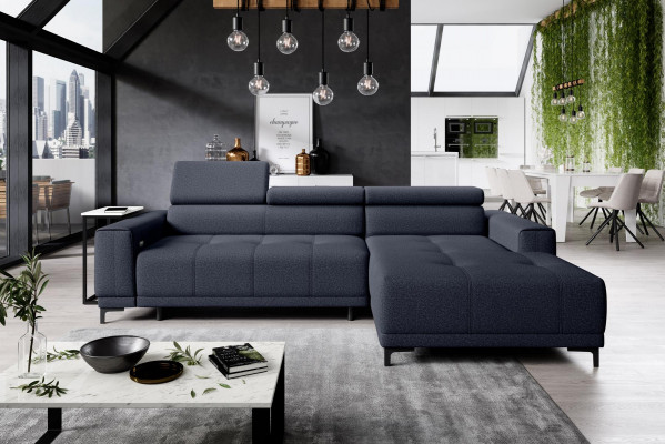 Coin Design Moderne Canapé Canapé d'angle en forme de L Tissu Canapé Couch paysager Vivant Canapés