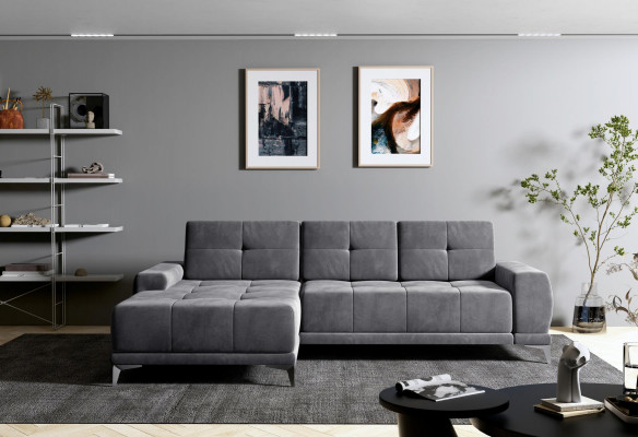 Canapé d'angle Canapé Canapé Rembourrage Canapé d'angle en cuir Suite Design Paysage vivant nouveau