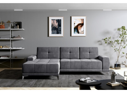 Canapé d'angle Canapé Canapé Rembourrage Canapé d'angle en cuir Suite Design Paysage vivant nouveau