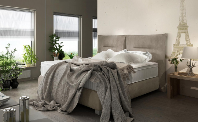 Conception de lit Lits textiles de luxe Lit modern Lit 180x200 Cadre de lit nouveau