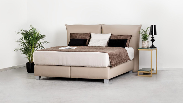 Chambre Moderne 180x200 Lit en Bois Textile Lits Lit Lit Rembourré Luxe Double neuf