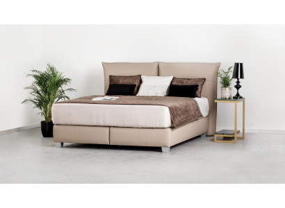 Chambre Moderne 180x200 Lit en Bois Textile Lits Lit Lit Rembourré Luxe Double neuf