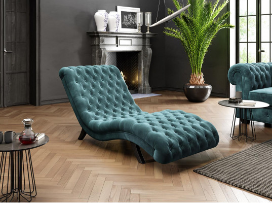 Canapé Chesterfield Chesterfield Canapé Lit en Bois en Métal Chaise Longue Chaise Longue en Métal de Détente