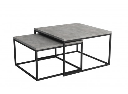 tables d'appoint design en acier inoxydable table basse canapé salon ensemble de 2