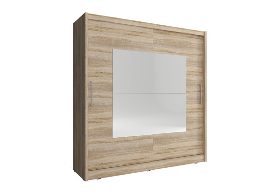 Conception Armoire à Vêtements Armoires Coulissantes en Bois Portes Flottantes Armoire 180cm