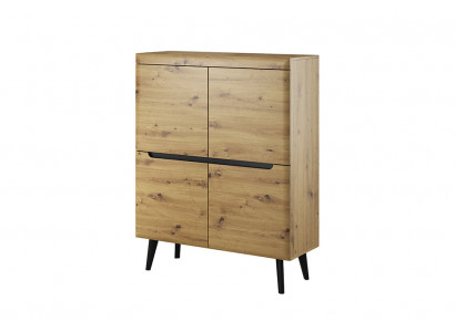 Moderne Kommode aus Holz Sideboard Kommoden Wohnzimmerschrank 107cm