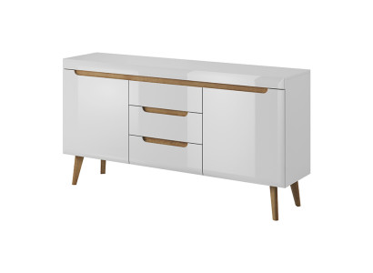 Commode en bois moderne Buffet Commodes Armoire de salon 160cm