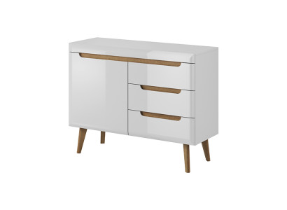 Haute brillance nouvelle commode Buffet Armoire à étagères 107 cm Armoires Étagères