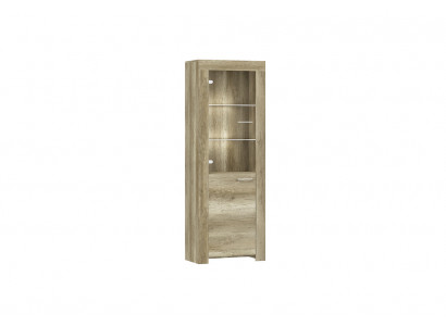 Vitrine RP70 en bois Armoire moderne Armoire de salle à manger Vitrine sur pied Étagère