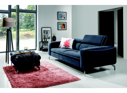 Canapé design Chesterfield 3 places en tissu d'ameublement pour canapés en tissu nouvel
