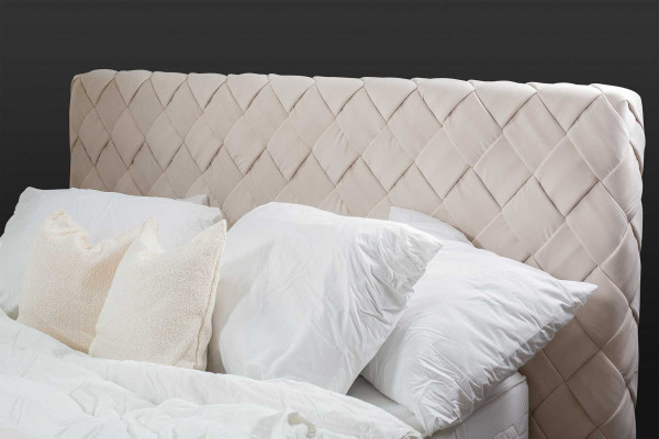 Lits de luxe Cadre de lit moderne 180x200 cm Mobilier de chambre à coucher Design Tête de lit