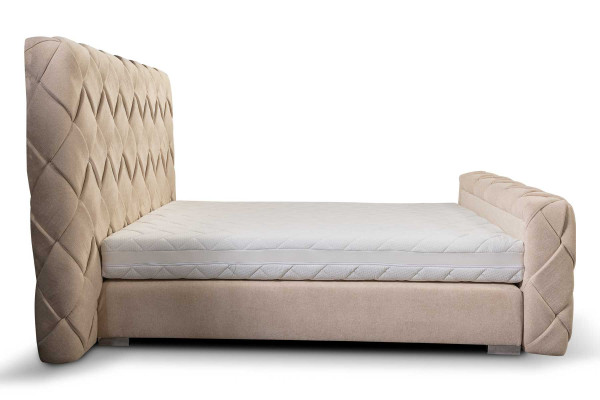 Meubles de chambre de luxe Lits Cadre de lit moderne 160x200 cm Tête de lit design