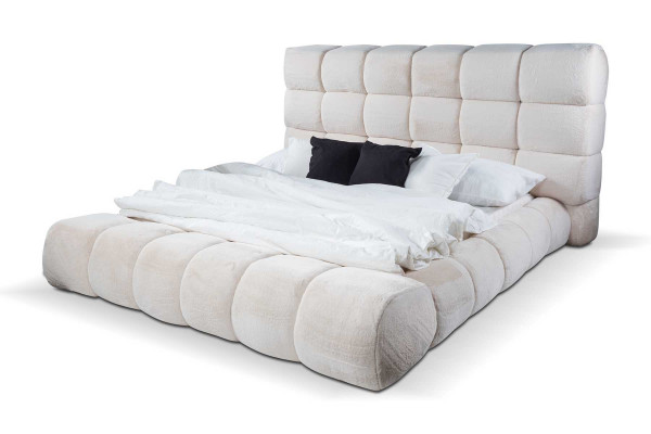 Lit Lits doubles Lit moderne Cadre de lit Design de luxe Cadre de lit Bois neuf