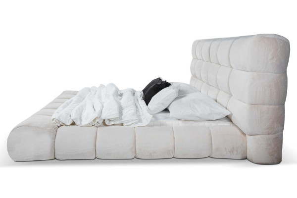 Lit Lits doubles Lit moderne Cadre de lit Design de luxe Cadre de lit Bois neuf