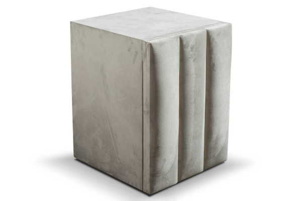 Chambre à coucher Ensemble Lit Table de chevet 3 pièces Design Moderne Lits de luxe Gris