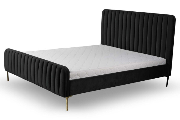 Lit Rembourrage Design Luxe Lits Doubles de Hôtel Chambre de Sommeil 180x200cm nouveau