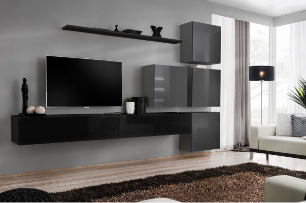 Salon Design Unité murale complète Armoire murale Suite de luxe Armoire