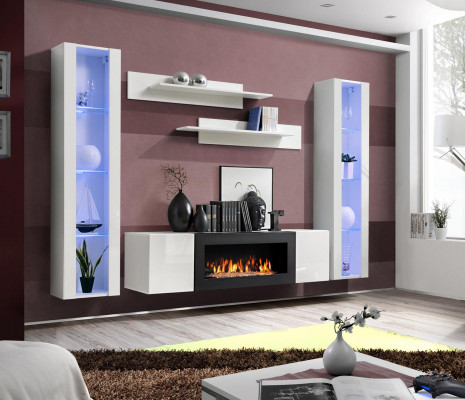 Designer Salon Mobilier de luxe moderne Unité murale Étagères murales Buffet