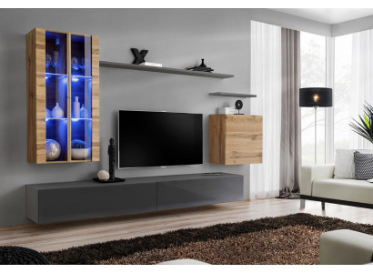 Meubles de design Armoire murale Unité murale Meubles de salon Meuble TV en bois Meubles en bois Buffet