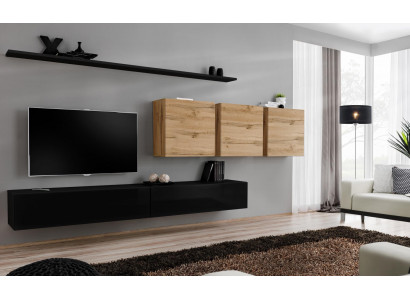 Ensemble complet buffet TV bas de 7 pièces mobilier de salon Mobilier moderne