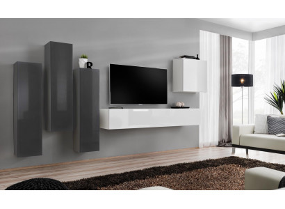 Ensemble de salon Unité murale Armoire murale Meuble bas de télévision Suite design Mobilier neuf