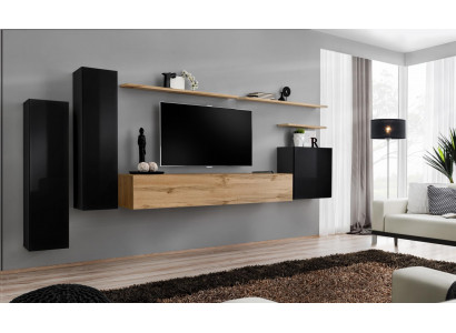 Complète ensemble mural de 7 pièces unité murale Salon Mobilier de luxe Meubles modernes